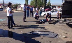 Въехавший в маршрутку в Бишкеке водитель отпущен 