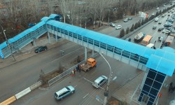 В столице состоялось открытие второго надземного пешехода