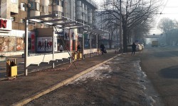 На пересечении улиц Киевской и Абдрахманова устанавливают остановку 