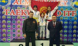 Три кыргызстанки взяли "золото" на чемпионате по таэквондо в Казахстане