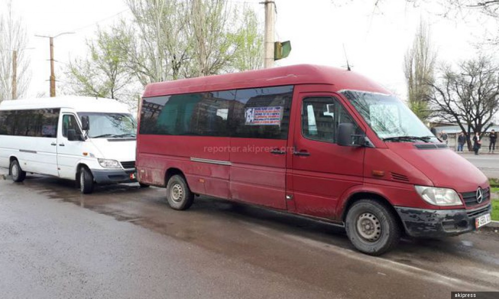 В Бишкеке водители маршрутного такси устроили забастовку