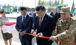 С.Жээнбеков принял участие в открытии нового комплекса погранзаставы "Жаны-Жер"
