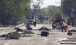 Ещё одна улица Бишкека закрыта на ремонт