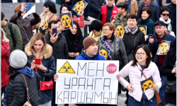 В столице активисты провели митинг против разработки урана