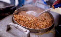 После торжественной части на Площади Победы была развернута полевая кухня