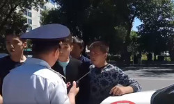В Бишкеке водители протестуют против больших штрафов