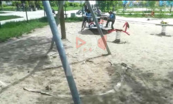 Заброшенный парк в Нарыне