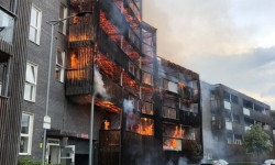 Крупный пожар вспыхнул на востоке Лондона