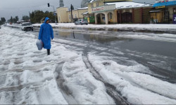 В курортной зоне Иссык-Куля во вторник выпал снег