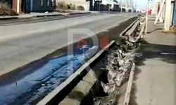Ак-Бата: выброс мусора в неположенном месте