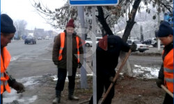 Лебединовка: установили новые дорожные знаки