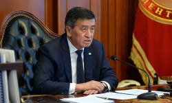 С.Жээнбеков Өкмөттүн ыйгарым укуктуу өкүлдөрү менен аймактардагы эпидемиологиялык кырдаалды талкуулады