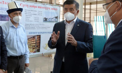 Президент Сооронбай Жээнбеков в  Нарынской области 
