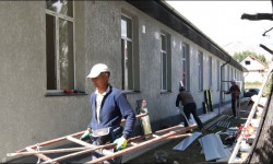 Чүй аймактык ооруканасынын балдар бөлүмүнүн курулушу 80 пайызга бүткөрүлдү