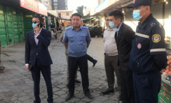 На Орто-Сайском рынке были проведены пожарно-тактические учения
