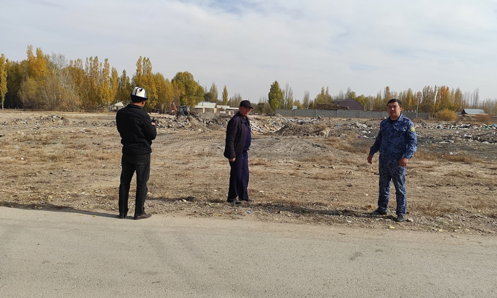Во время проверки участка “Как-Кол”, принадлежащий айыл окмоту Баетово, были выявлены факты нарушения