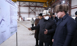 Талант Мамытов Камбар-Ата ГЭС-2нин экинчи блогун ишке киргизүү долбоору менен таанышты