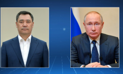 Россиянын президенти Владимир Путин Садыр Жапаровду жеңиши менен куттуктады