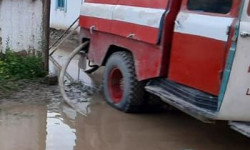 В Аксыйском районе из-за скопления дождя и снега  27 домов были затоплены 