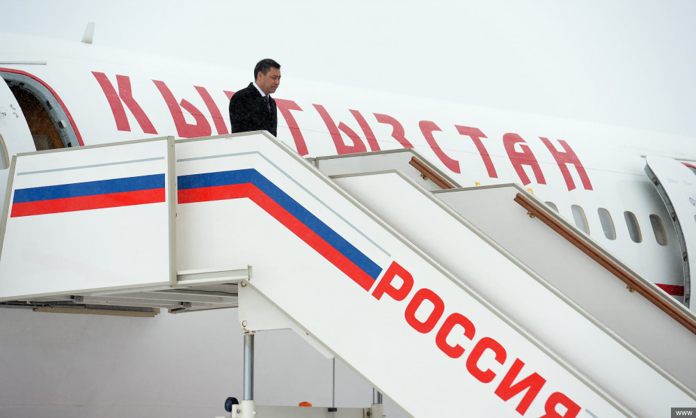 Президент Садыр Жапаров прибыл в Москву