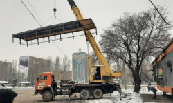 В столице демонтировали кафе «Эдем» по улице Токомбаева