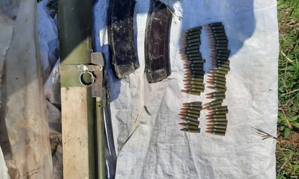 В Чуйской области обнаружили схрон оружия и боеприпасов
