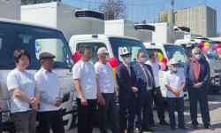В Кыргызстан поступили 8 авторефрижераторов для транспортировки вакцинных препаратов