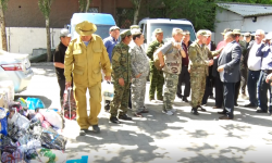 Ооган согушунун ардагерлери 600 миң сомдук гуманитардык жардамды Баткенге жиберди