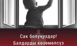 ИИМ: көп кабаттуу үйлөрдө жашаган ата-энелер терезе ачууда балдарга сак болуңуздар 