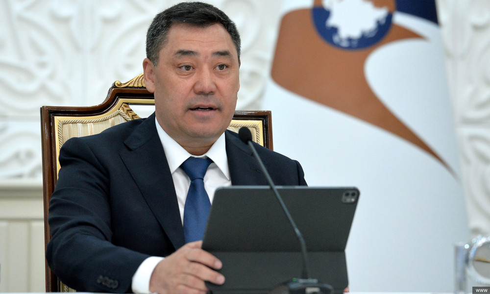 Президент ЕАЭБди ири Евразиялык мейкиндиктин борбору катары кабылдоо идеясына өзгөчө көңүл бөлдү