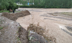 В Баткенской области сошли селевые потоки из-за прошедших дождей