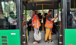 В Бишкеке продолжаются санрейды в общественном транспорте