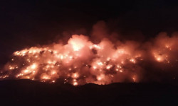 Ночью неизвестные совершили поджог на бишкекской свалке