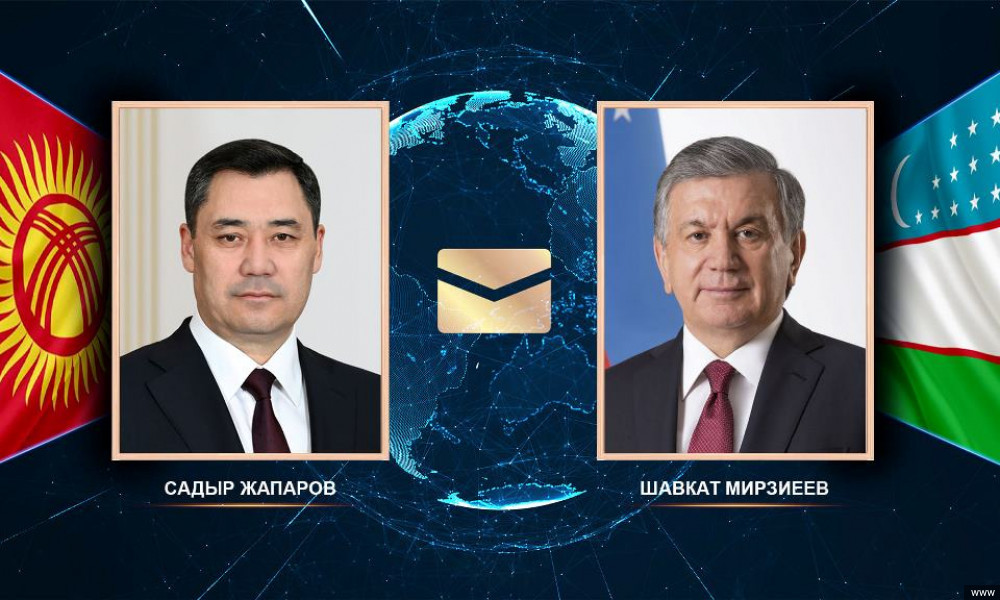 Президент Садыр Жапаров поздравил Мирзиёева с Днем Независимости Узбекистана