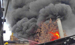 Пожар на складе топлива в Бишкеке локализован