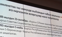 В Бишкеке прошло общественное обсуждение законопроекта "О госязыке"