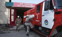 Партия пожарных машин поступила в Кыргызстан по линии проекта ERIK