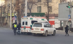 В Бишкеке произошло ДТП с участием частной кареты скорой помощи