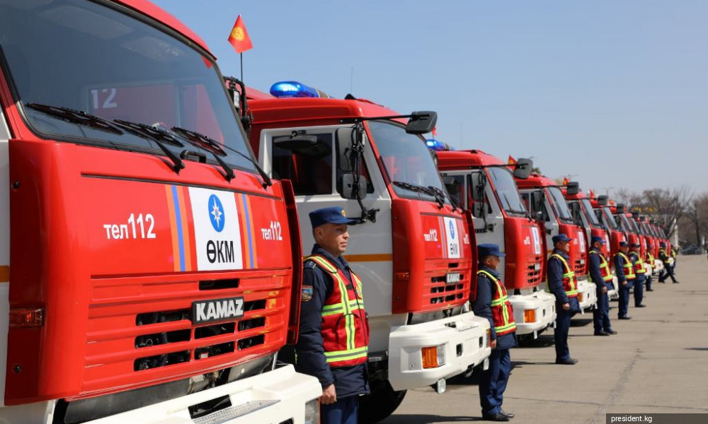 Өзгөчө кырдаалдар министрлигине 58 өрт өчүрүүчү унаа сатылып алынды