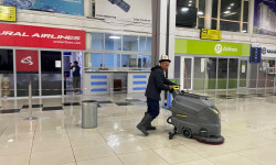 В аэропорту Оша ликвидировали последствия ливня