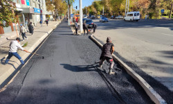 В Бишкеке появились новые тротуары