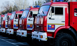 Кыргызстанга Россиядан өрт өчүрүүчү жаңы унаалар келди