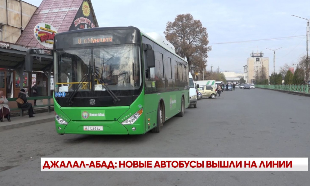 Жалал-Абад: жаңы автобустар каттамга чыкты