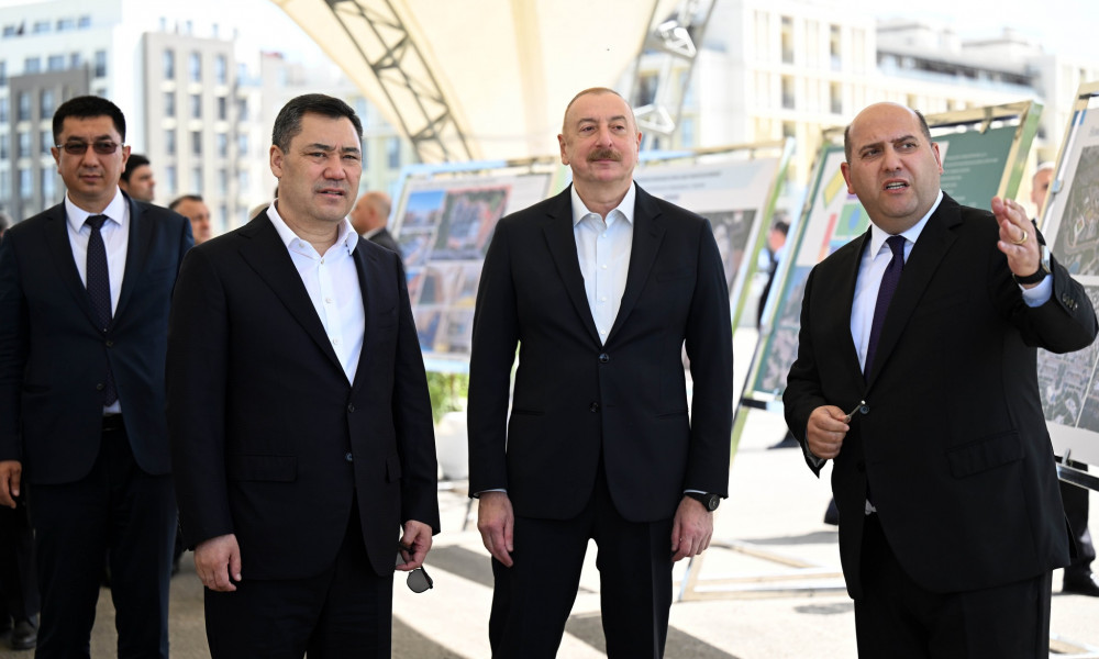 Кыргызстан менен Азербайжандын Президенттери Физули жана Агдам шаарларын өнүктүрүүнүн башкы планы менен таанышты