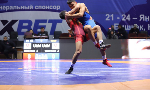 Итоги первого дня чемпионата Кыргызстана по вольной борьбе