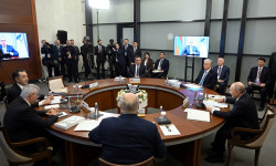 Садыр Жапаров Жогорку Евразиялык экономикалык кеңештин жыйынына катышууда 