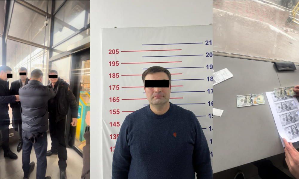 "Мамлекеттик лотерея компаниясынын" директору пара алып жаткан жеринен кармалды