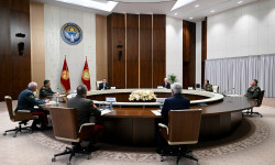 Президент Садыр Жапаров ЖККУга мүчө мамлекеттердин Коргоо министрлер кеңешинин делегациясын кабыл алды