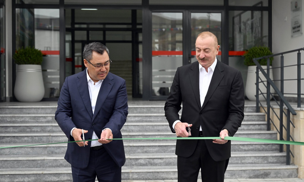 Азербайжандын Агдам районунда "Айкөл Манас" мектебинин ачылыш салтанаты болду