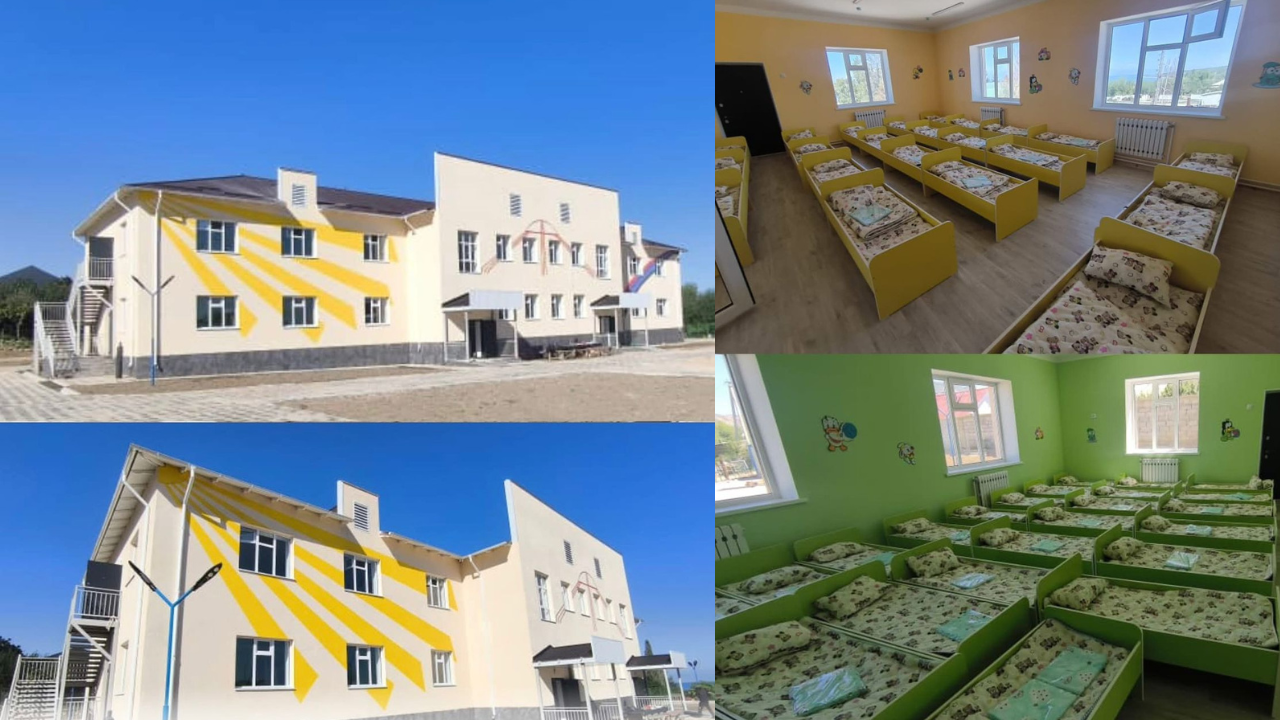 Ысык-Көлдүн Кичи-Жаргылчак айылында 100 орундуу бала бакча курулду